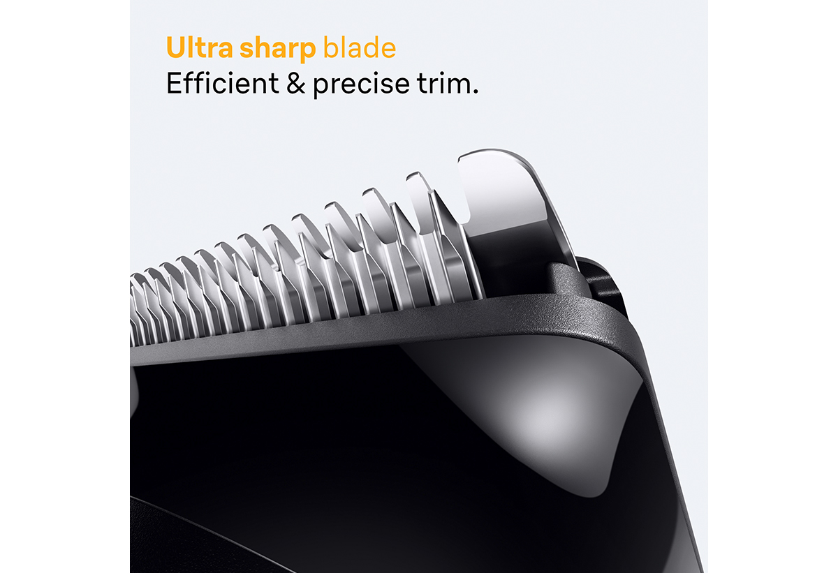 Παρουσιάζεται η ultra sharp blade από κοντινό πλάνο.